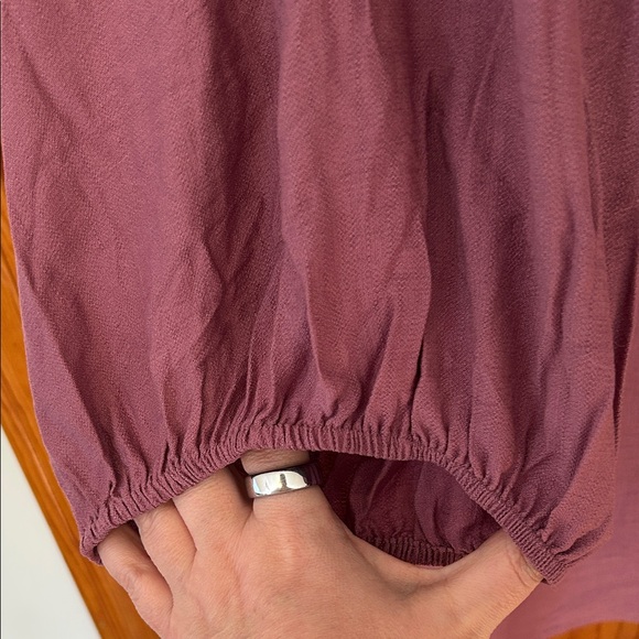 BloomChic Dusty Purple Boho Lace Tie Neck Blouse New 22-24 (3X) - Picture 4 of 10